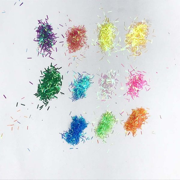 100g nail glitter powder 3*0.3mm strip sequins of rainbow craft leather coloring, Silver;gold
100g nail glitter powder 3*0.3mm strip sequins of rainbow craft leather coloring, Silver;gold