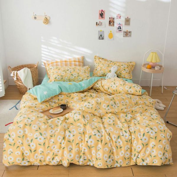 bedding sets papa&mima duvet cover set single king size flat sheet pillow cases linens