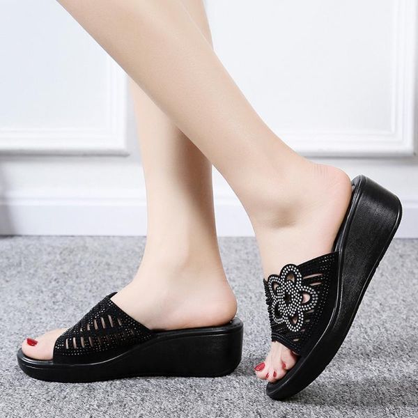 slippers women wedges summer beach shoes black flip flops outdoor platform bohemian causal sandals#310
slippers women wedges summer beach shoes black flip flops outdoor platform bohemian causal sandals#310