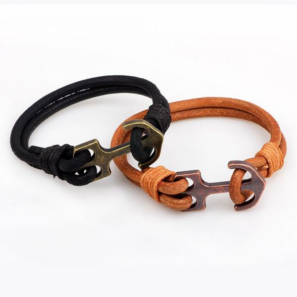 charm bracelets 2021 vintage jewelry cowhide leather rope alloy boat anchor winding bracelet for women, Golden;silver
charm bracelets 2021 vintage jewelry cowhide leather rope alloy boat anchor winding bracelet for women, Golden;silver