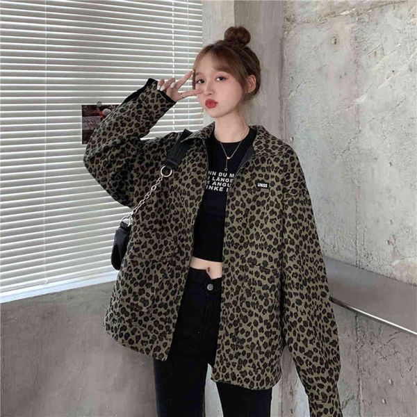 women's jackets leopard print female jacket autumn baseball uniform harajuku style wild zipper thin women's clothes x7m6, Black;brown
women's jackets leopard print female jacket autumn baseball uniform harajuku style wild zipper thin women's clothes x7m6, Black;brown