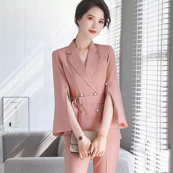 professional suit jacket ladies temperament fashion split sleeve blazer and pants slim elegant spring two piece set outfit k831 women's, White;black
professional suit jacket ladies temperament fashion split sleeve blazer and pants slim elegant spring two piece set outfit k831 women's, White;black