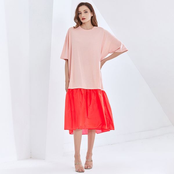 dresses hit color casual for women o neck short sleeves oversized loose female es homewear 2021 fashion, Black;gray
dresses hit color casual for women o neck short sleeves oversized loose female es homewear 2021 fashion, Black;gray