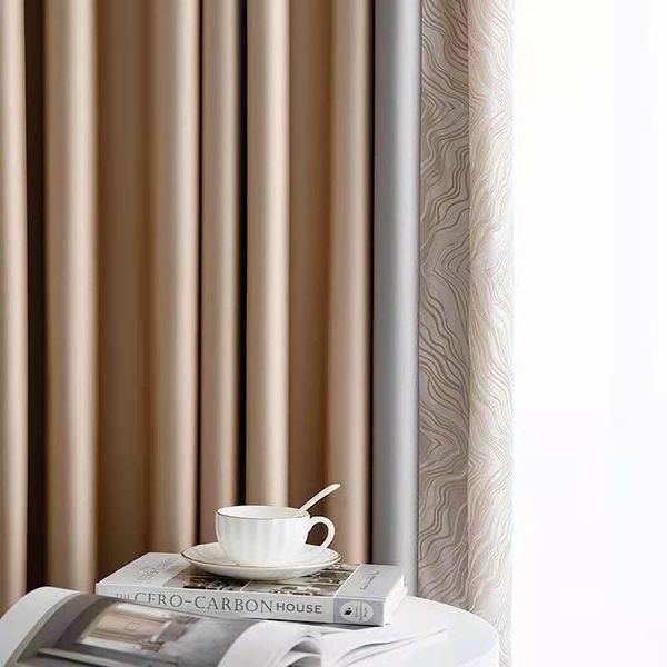 luxury curtains for living room bedroom semi blackout curtain imitation silk blinds modern splicing drapes customized &
luxury curtains for living room bedroom semi blackout curtain imitation silk blinds modern splicing drapes customized &