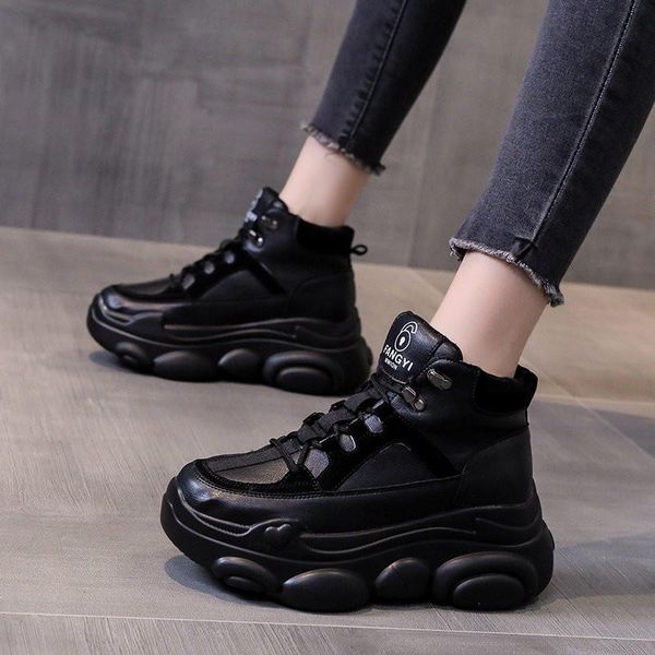boots 2021 fashion chunky sneakers women platform high heel thick sole dad sneaker casual shoes chaussures femme little white shoe, Black
boots 2021 fashion chunky sneakers women platform high heel thick sole dad sneaker casual shoes chaussures femme little white shoe, Black
