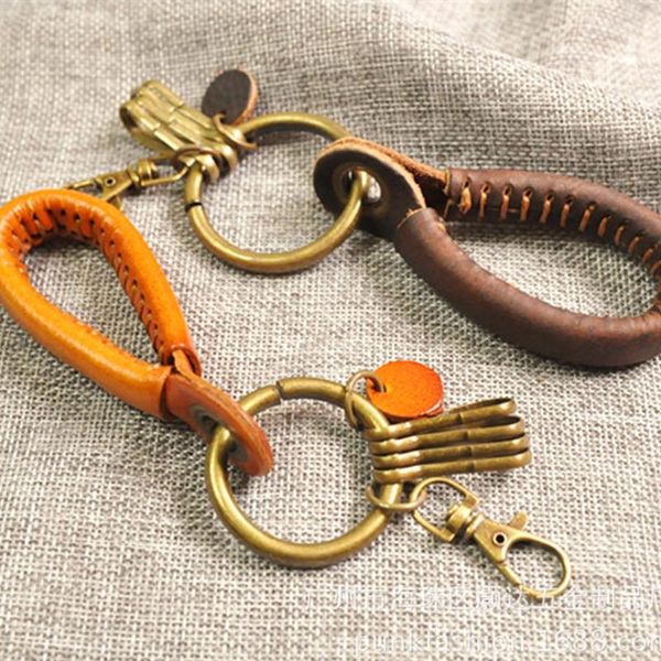 keychains brass & pu leather keychain business gift handmade wallet keyrings men women car key strap keyholder, Silver
keychains brass & pu leather keychain business gift handmade wallet keyrings men women car key strap keyholder, Silver