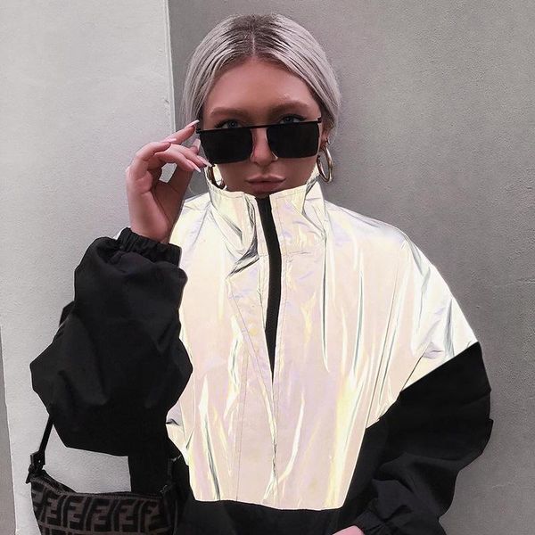 women's jackets pholeey winter web celebrity flash reflective jogger moto women casual gray black streetwear zipper turtleneck coat, Black;brown
women's jackets pholeey winter web celebrity flash reflective jogger moto women casual gray black streetwear zipper turtleneck coat, Black;brown