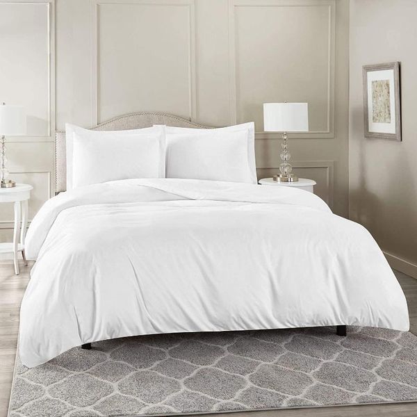 bedding sets white duvet cover set 3pcs solid soft brushed microfiber fabric shrinkage and fade resistant el-quality size
bedding sets white duvet cover set 3pcs solid soft brushed microfiber fabric shrinkage and fade resistant el-quality size