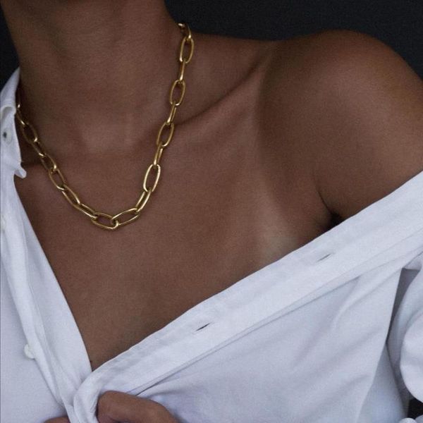 chains basic jewelry ladies stree style gold necklace 18" 22" 26" three size plated cuban link chain necklaces for women, Silver
chains basic jewelry ladies stree style gold necklace 18" 22" 26" three size plated cuban link chain necklaces for women, Silver