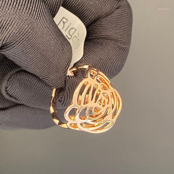 wedding rings rose gold color for women fashion hollow flower jewelry romantic big wholesale female gift1, Slivery;golden
wedding rings rose gold color for women fashion hollow flower jewelry romantic big wholesale female gift1, Slivery;golden