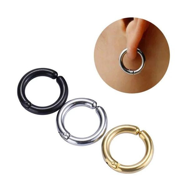 hoop & huggie stainless steel ear clips for men punk hip hop earrings women black/gold cuffs fake piercing hypoallergenic, Golden;silver
hoop & huggie stainless steel ear clips for men punk hip hop earrings women black/gold cuffs fake piercing hypoallergenic, Golden;silver