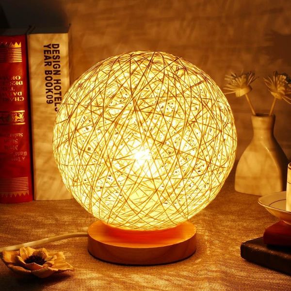 night lights creative rattan desk lamp 220v eu e27 led colorful table light kid ball bedside lamps home bedroom decoration gift
night lights creative rattan desk lamp 220v eu e27 led colorful table light kid ball bedside lamps home bedroom decoration gift