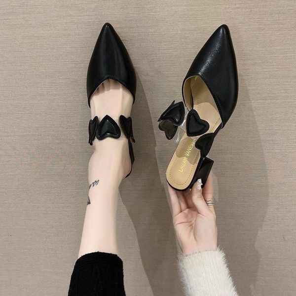 spring/summer pointed toe shoes women slippers fashion heart mules outdoor casual house, Black
spring/summer pointed toe shoes women slippers fashion heart mules outdoor casual house, Black
