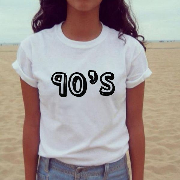 women's t-shirt 90's letter print t shirt women fashion harajuku vintage short sleeve o neck loose tshirt summer female tee camise, White
women's t-shirt 90's letter print t shirt women fashion harajuku vintage short sleeve o neck loose tshirt summer female tee camise, White