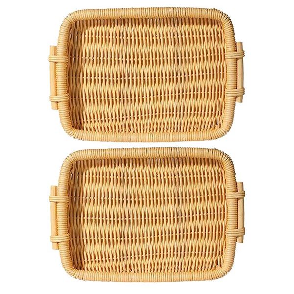 storage baskets 2pcs bread basket for serving with side handles cracker tray woven fruit food trays dinner parties
storage baskets 2pcs bread basket for serving with side handles cracker tray woven fruit food trays dinner parties
