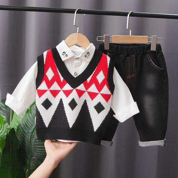 clothing sets spring baby clothes children boys girls cotton printe sweater vest shirt pants 3pcs/sets kid infant casual sportswear suit, White
clothing sets spring baby clothes children boys girls cotton printe sweater vest shirt pants 3pcs/sets kid infant casual sportswear suit, White