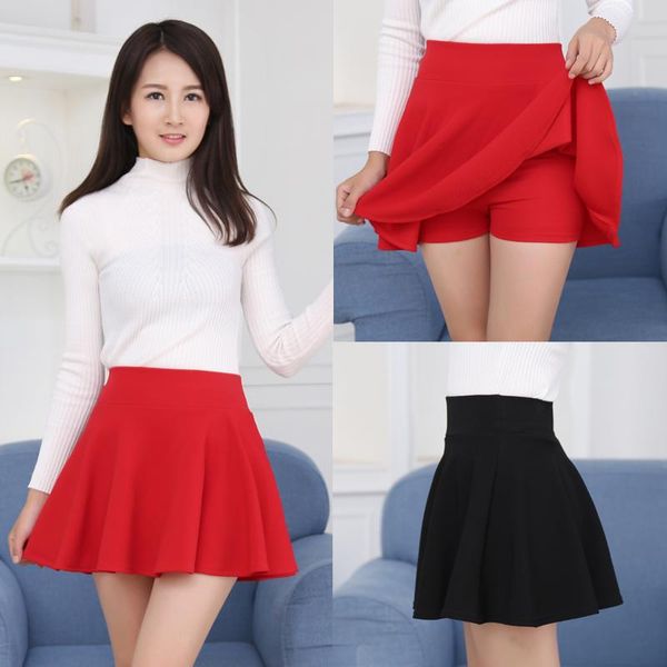 skirts high waist square dance skirt women's versatile red a-line pleated anti light navy trouser, Black
skirts high waist square dance skirt women's versatile red a-line pleated anti light navy trouser, Black
