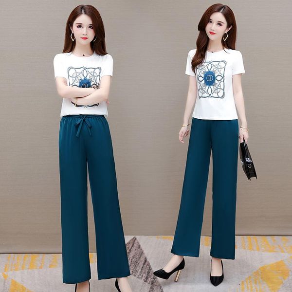 women's two piece pants moeroshe set women 2021 summer casual tracksuits print suit tshirt and loose sportswear femme fashion sets, White
women's two piece pants moeroshe set women 2021 summer casual tracksuits print suit tshirt and loose sportswear femme fashion sets, White