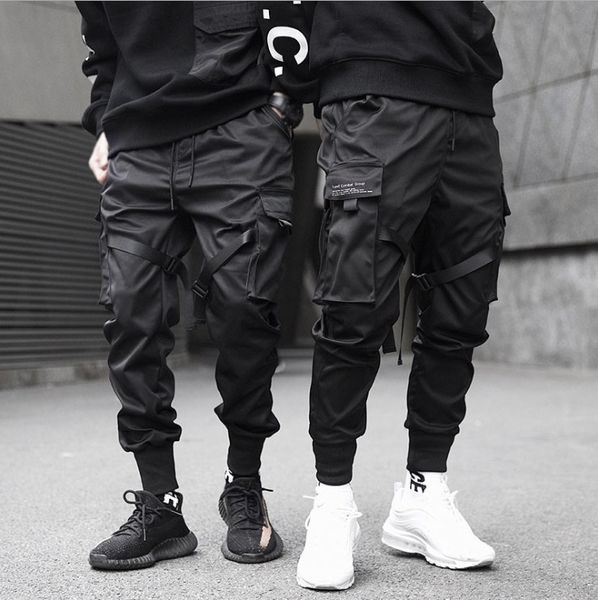 ribbons harem joggers men cargo pants streetwear 2021 hip hop casual pockets cotton track male harajuku fashion trousers, Black
ribbons harem joggers men cargo pants streetwear 2021 hip hop casual pockets cotton track male harajuku fashion trousers, Black