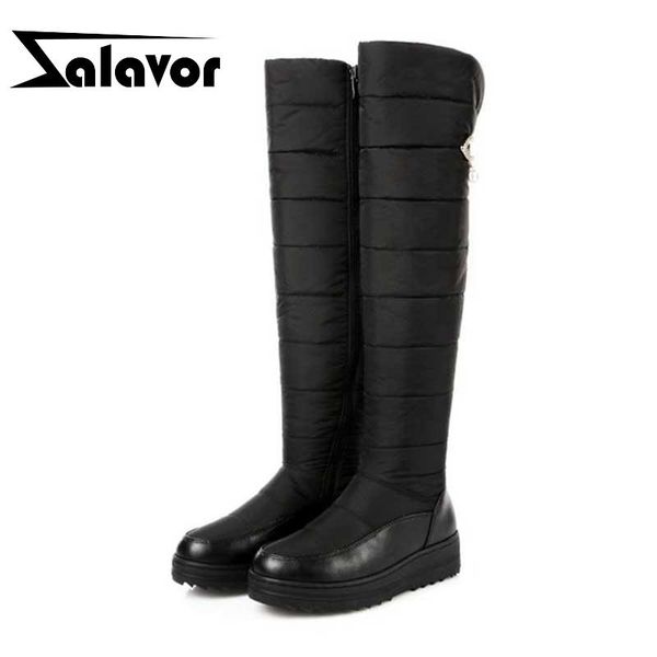 boots zalavor plus size 35-44 women over the knee snow warm plush fur winter cotton shoes thigh high zipper flats, Black
boots zalavor plus size 35-44 women over the knee snow warm plush fur winter cotton shoes thigh high zipper flats, Black