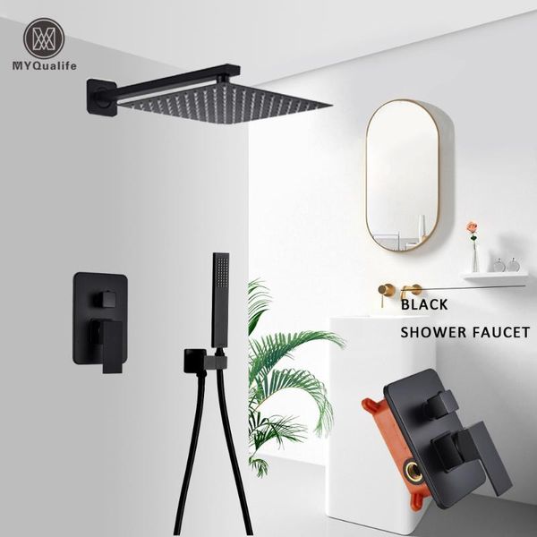 matte black wall mounted bathroom shower rainfall mixed and cold water mixer tap embedded box control valve sets
matte black wall mounted bathroom shower rainfall mixed and cold water mixer tap embedded box control valve sets