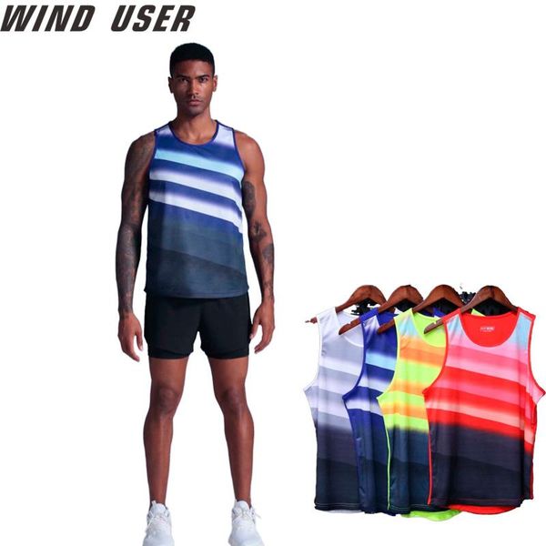 running vest sleeveless shirt summer slim tank men sport workout training gym jerseys, Black;blue
running vest sleeveless shirt summer slim tank men sport workout training gym jerseys, Black;blue