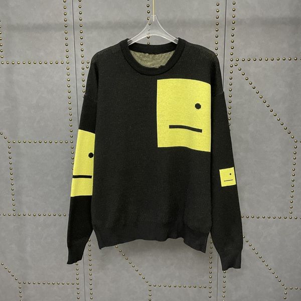 70% off 2021 autumn smiling face round neck pullover embroidered knitted color matching sweater lazy style lovers, Black;gray
70% off 2021 autumn smiling face round neck pullover embroidered knitted color matching sweater lazy style lovers, Black;gray