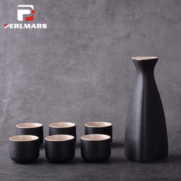 hip flasks 7pcs/lot japanese style black zen coarse pottery wine set ceramic sake cup flask liquor bottles pot cups
hip flasks 7pcs/lot japanese style black zen coarse pottery wine set ceramic sake cup flask liquor bottles pot cups