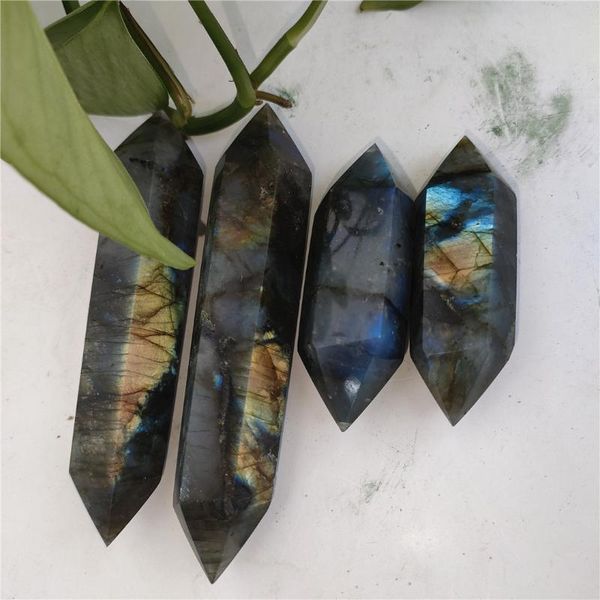 decorative objects & figurines 2pcs natural colorful large crystal wand for crafts labradorite points
decorative objects & figurines 2pcs natural colorful large crystal wand for crafts labradorite points