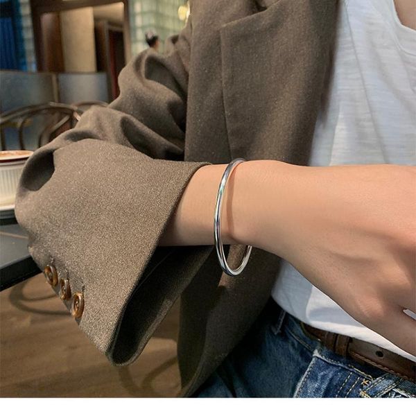 bangle silver 925 jewelry classic round single circle closed women's bracelets female accrssories simplicity women bracelet, Black
bangle silver 925 jewelry classic round single circle closed women's bracelets female accrssories simplicity women bracelet, Black