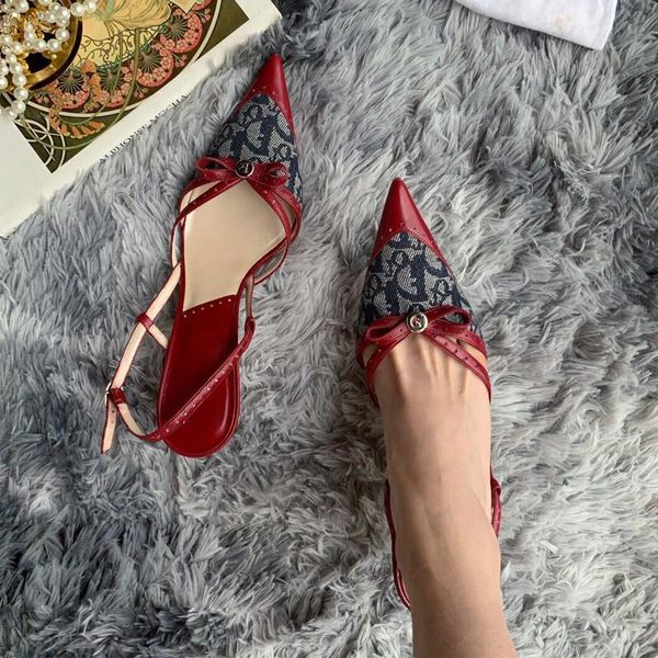 women's red sandals pointed toe patchwork slingback high heels stilettos shoes ol lady summer shoe b15, Black
women's red sandals pointed toe patchwork slingback high heels stilettos shoes ol lady summer shoe b15, Black