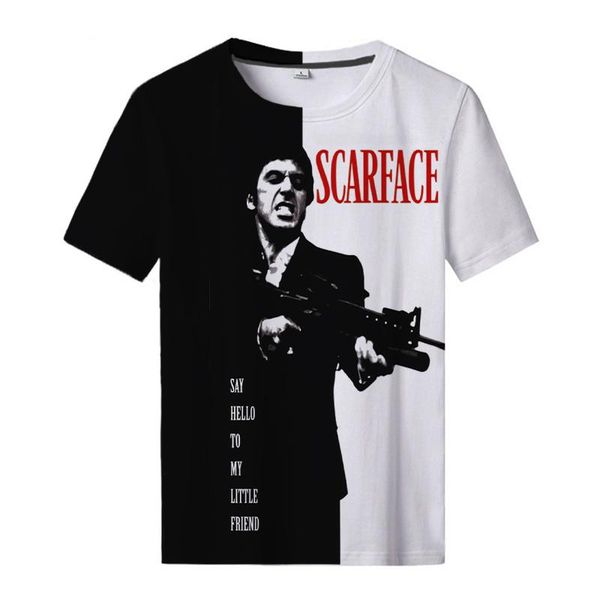 men's t-shirts movie scarface 3d print t shirt summer casual cool tony montana harajuku streetwear, White;black
men's t-shirts movie scarface 3d print t shirt summer casual cool tony montana harajuku streetwear, White;black