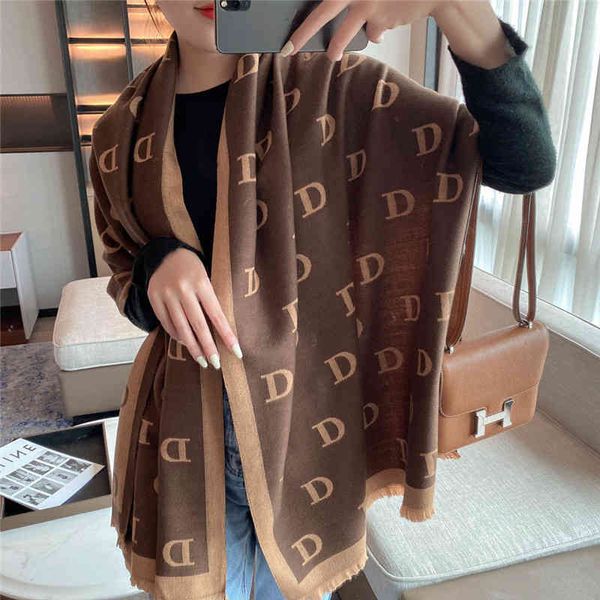Shawl Scarf Women's Autumn and Winter d Letter Printing Imitation Cashmere Long Warm Korean Versatile Air Conditioning, Blue;gray
Shawl Scarf Women's Autumn and Winter d Letter Printing Imitation Cashmere Long Warm Korean Versatile Air Conditioning, Blue;gray