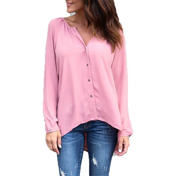 women's blouses & shirts blusa feminina chiffon womens and 2021 summer v-neck loose casual women blouse shirt vest ladies clothing, White
women's blouses & shirts blusa feminina chiffon womens and 2021 summer v-neck loose casual women blouse shirt vest ladies clothing, White
