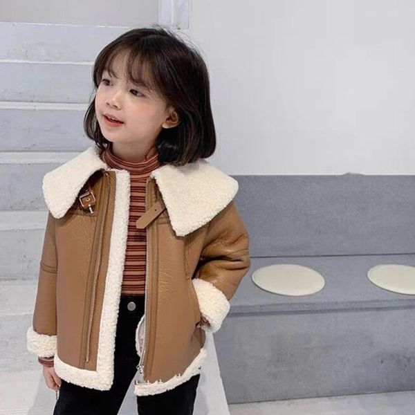 jackets children clothing girls leather jacket 2021 autumn and winter style foreign fashionable children's plus velvet, Blue;gray
jackets children clothing girls leather jacket 2021 autumn and winter style foreign fashionable children's plus velvet, Blue;gray