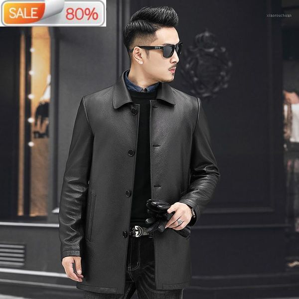 men's leather & faux mens jacket spring autumn genuine jackets real sika deer coat luxury windbreaker w19a306 b24019, Black
men's leather & faux mens jacket spring autumn genuine jackets real sika deer coat luxury windbreaker w19a306 b24019, Black