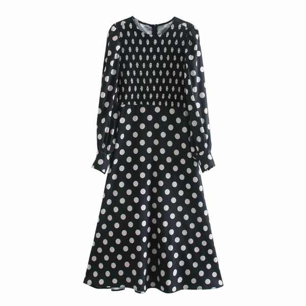 women dot printing o neck elastic midi a-line dress casual female lantern sleeve clothes lady loose vestido d6855 210430, Black;gray
women dot printing o neck elastic midi a-line dress casual female lantern sleeve clothes lady loose vestido d6855 210430, Black;gray