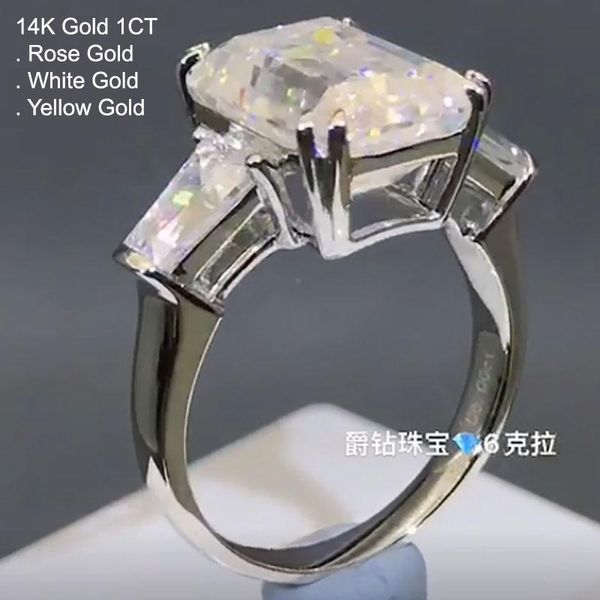 cluster rings 14k white gold 1 moissanite diamond ring women emerald cut trendy wedding party engagement anniversary ct d color, Golden;silver
cluster rings 14k white gold 1 moissanite diamond ring women emerald cut trendy wedding party engagement anniversary ct d color, Golden;silver