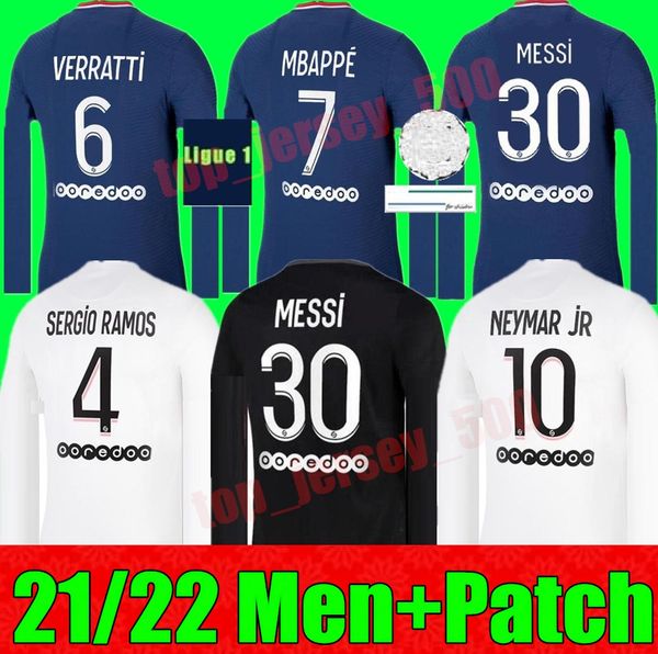 messi 30 mbappe hakimi sergio ramos long sleeve soccer jersey 21 22 psgmaillots football shirt 2021 2022 marquinhos men + kids kit uni, Black;yellow
messi 30 mbappe hakimi sergio ramos long sleeve soccer jersey 21 22 psgmaillots football shirt 2021 2022 marquinhos men + kids kit uni, Black;yellow