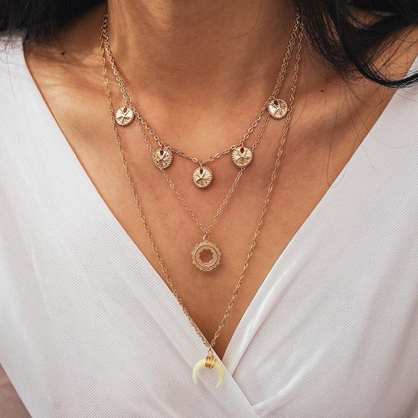 tocona bohemian moon pendant necklace for women 2021 charming starfish geometric multilayer gold party jewelry 8786 chains, Silver
tocona bohemian moon pendant necklace for women 2021 charming starfish geometric multilayer gold party jewelry 8786 chains, Silver