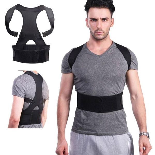 back waist posture corrector adjustable correction belt trainer shoulder lumbar brace spine support vest, Black;blue
back waist posture corrector adjustable correction belt trainer shoulder lumbar brace spine support vest, Black;blue