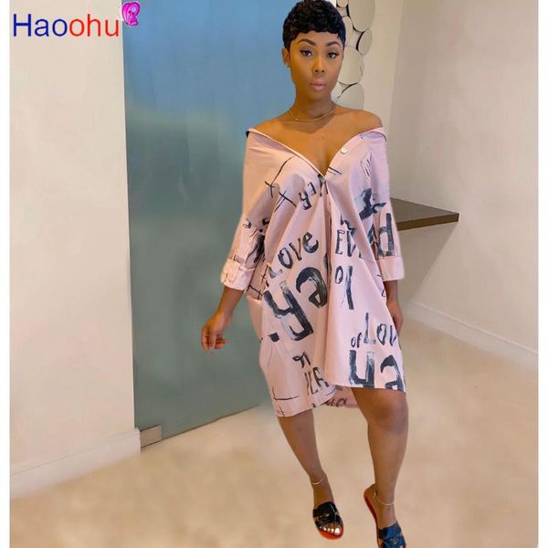casual dresses letter print t shirt maxi dress women turn down collar long sleeve loose summer buttons up pocket plus size, Black;gray
casual dresses letter print t shirt maxi dress women turn down collar long sleeve loose summer buttons up pocket plus size, Black;gray
