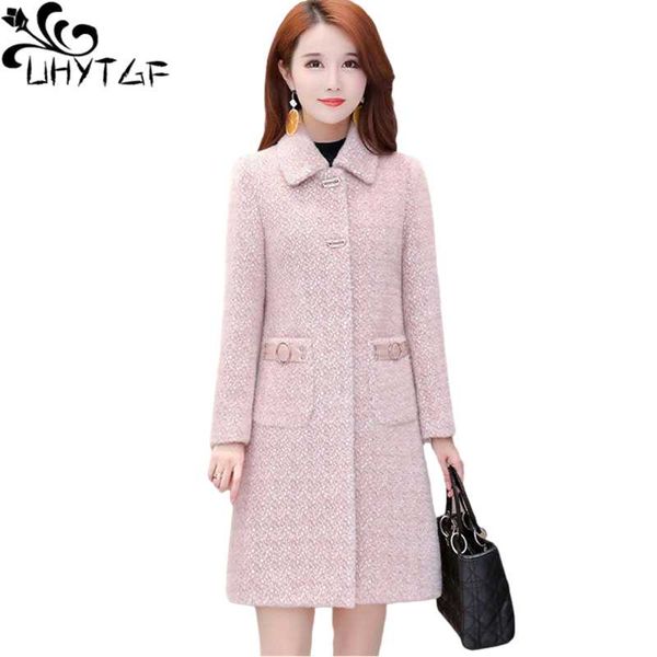 women's wool & blends uhytgf jacket imitation mink fleece casual warm autumn winter woolen coat fashion pocket elegant female outerwear, Black
women's wool & blends uhytgf jacket imitation mink fleece casual warm autumn winter woolen coat fashion pocket elegant female outerwear, Black