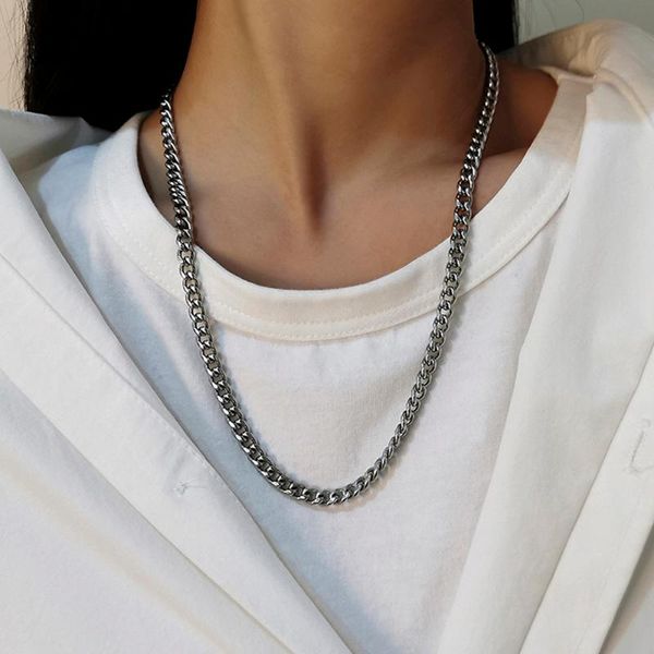 pendant necklaces lacteo neo gothic stainless steel long chain choker necklace for men and women street punk single layer rapper jewelry, Silver
pendant necklaces lacteo neo gothic stainless steel long chain choker necklace for men and women street punk single layer rapper jewelry, Silver
