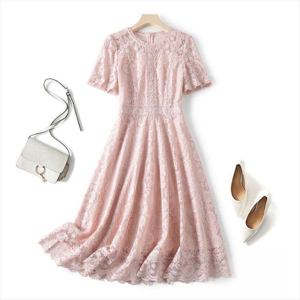 summer lace sweet short sleeve women dresses hollow out mini elegant lady party vestidos korean, Black;gray
summer lace sweet short sleeve women dresses hollow out mini elegant lady party vestidos korean, Black;gray