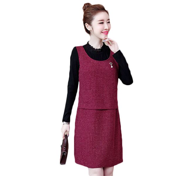 dress large female autumn size winter in addition to growling velvet color for women's outfit two-occasional loose side piece lq568 bz2, Black;gray
dress large female autumn size winter in addition to growling velvet color for women's outfit two-occasional loose side piece lq568 bz2, Black;gray