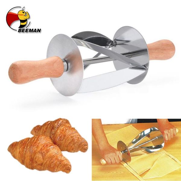 kitchen baking stainless steel rolling dough cutter for making croissant cake decorating tools knife bread & pastry
kitchen baking stainless steel rolling dough cutter for making croissant cake decorating tools knife bread & pastry