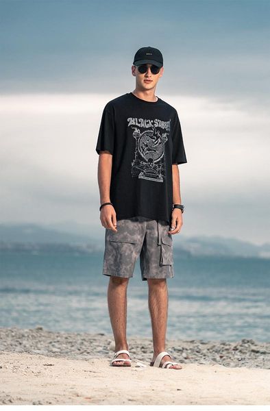 men's t-shirts 4220 2021 summer pure cotton trend loose creative printing short-sleeved t-shirt, White;black
men's t-shirts 4220 2021 summer pure cotton trend loose creative printing short-sleeved t-shirt, White;black