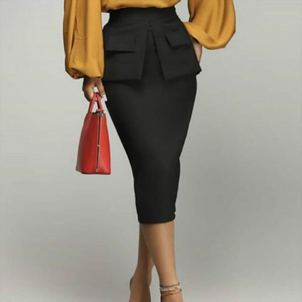 pencil high waist skinny women skirts classy elegant office workwear package hip fake pockets womens midi autumn, Black
pencil high waist skinny women skirts classy elegant office workwear package hip fake pockets womens midi autumn, Black