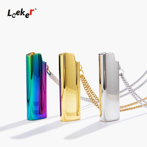 pendant necklaces leeker 2021 trendy rainbow color lighter shell stainless steel necklace for men gold silver chain 302 lk1
pendant necklaces leeker 2021 trendy rainbow color lighter shell stainless steel necklace for men gold silver chain 302 lk1